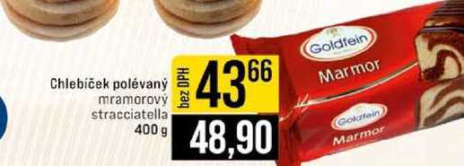 Chlebíček polévaný mramorový stracciatella 400 g