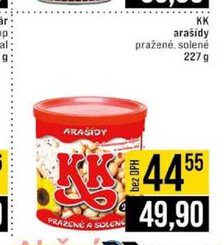KK arašídy praženė, solené 227 g
