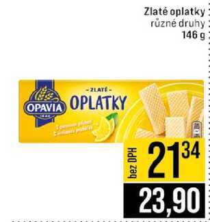 Zlaté oplatky různé druhy 146 g