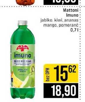 Mattoni Imuno jablko, kiwi, ananas mango, pomeranč 0,7l