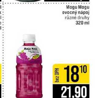 Mogu Mogu ovocný nápoj různé druhy 320 ml 