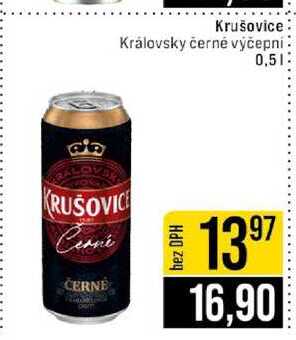 Krušovice Královsky černé výčepní 0,5l