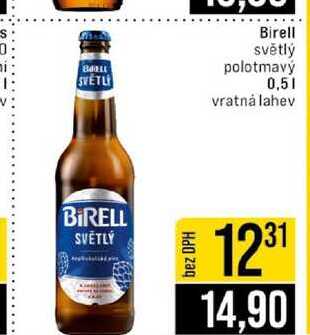 Birell světlý polotmavý 0,5l