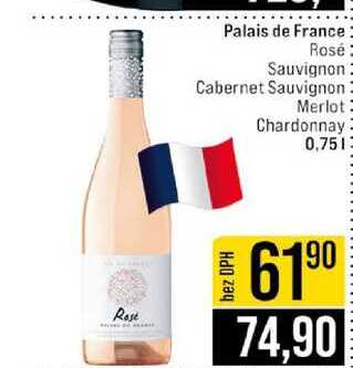 Palais de France Rosé Sauvignon Cabernet Sauvignon Merlot Chardonnay 0,75l