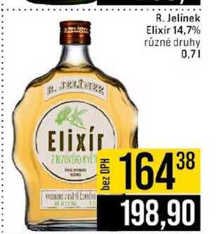 R. Jelínek Elixir 14,7% různé druhy 0,7l