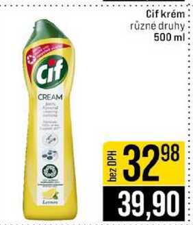 Cif krém různé druhy 500 ml 