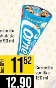 Cornetto vanilka 120 ml 