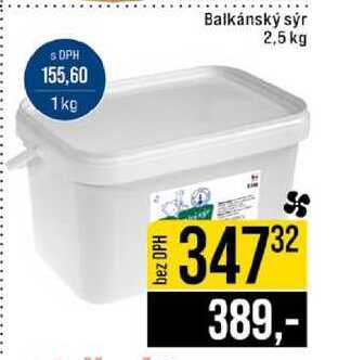 Balkánský sýr 2,5 kg 