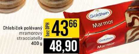 Chlebíček polévaný mramorový stracciatella 400 g