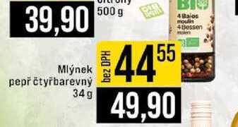 Mlýnek pepř čtyřbarevný 34g