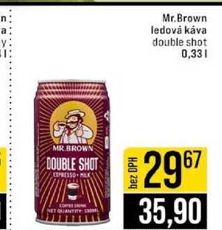 Mr. Brown ledová káva double shot 0,33l