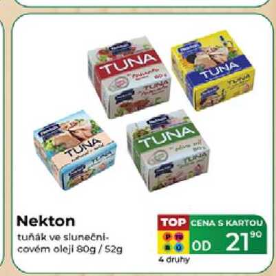 Nekton tuňák ve slunečnicovém oleji 80g/52g  