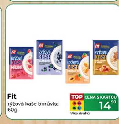 Fit rýžová kaše borůvka 60g 