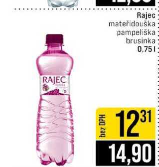 Rajec mateřídouška pampeliška brusinka 0,75l