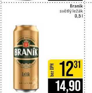 Braník světlý ležák 0,5l