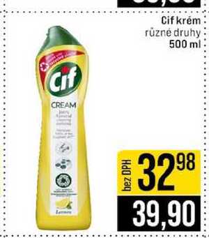Cif krém různé druhy 500 ml