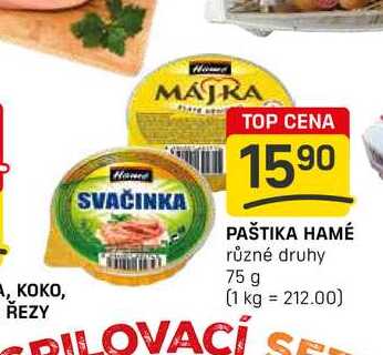 PAŠTIKA HAMÉ různé druhy 75 g 