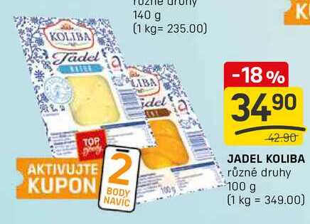 JADEL KOLIBA různé druhy 100 g