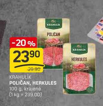 POLIČAN, HERKULES 100 g, krájené