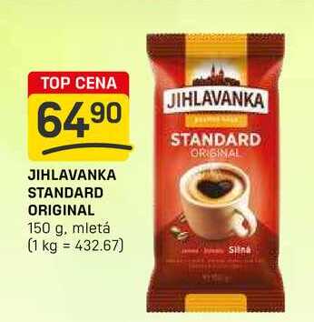 JIHLAVANKA STANDARD ORIGINAL 150 g, mletá 
