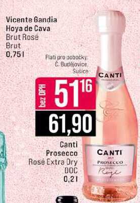 Canti Prosecco Rosé Extra Dry 0,2l 