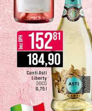 Canti Asti Liberty 0,75l