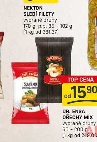 DR. ENSA OŘECHY MIX vybrané druhy 60-200 g 