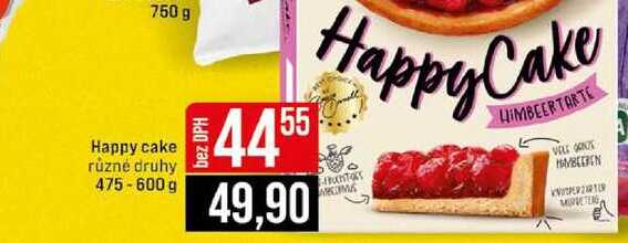 Happy cake různé druhy 475-600 g