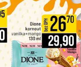 Dione kornout vanilka+mango 130 ml 