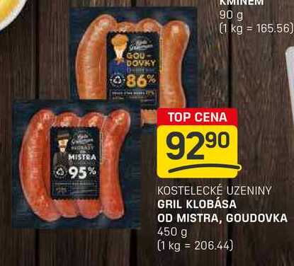 GRIL KLOBÁSA OD MISTRA, GOUDOVKA 450 g 