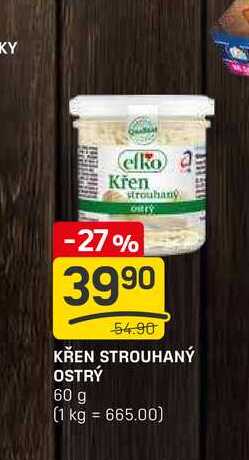 KŘEN STROUHANÝ OSTRÝ 60 g 