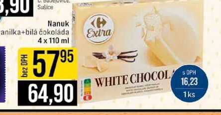 Nanuk anilka+bilá čokoláda 4 x 110 ml 
