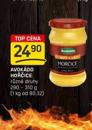 AVOKÁDO HOŘČICE různé druhy 290 - 310 g