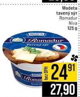 Madeta tavený sýr Romadur Taven Niva 125 g 