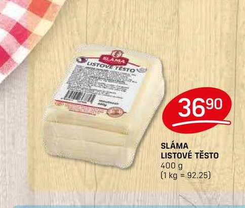 SLÁMA LISTOVÉ TĚSTO 400 g