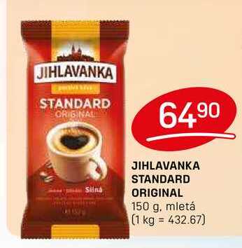 JIHLAVANKA STANDARD ORIGINAL 150 g, mletá 