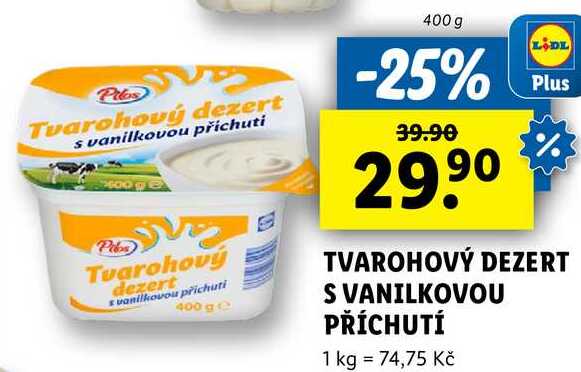 TVAROHOVÝ DEZERT S VANILKOVOU PŘÍCHUTÍ, 400 g