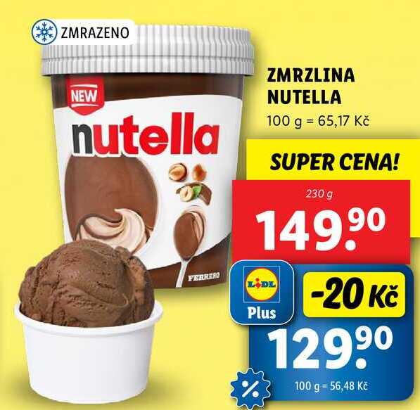ZMRZLINA NUTELLA, 230 g