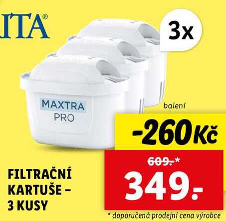 FILTRAČNÍ KARTUŠE - 3 KUSY 