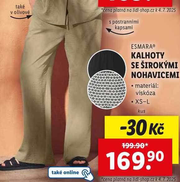 KALHOTY SE ŠIROKÝMI NOHAVICEMI 