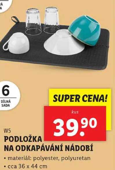 PODLOŽKA NA ODKAPÁVÁNÍ NÁDOBÍ 