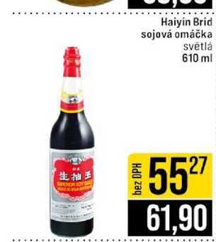 Haiyin Brid sojová omáčka světlá 610 ml 