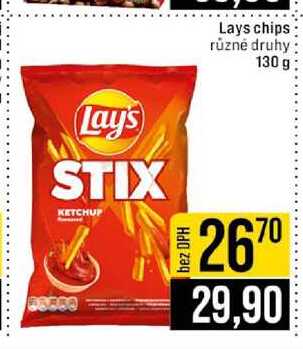 Lays chips různé druhy 130 g 
