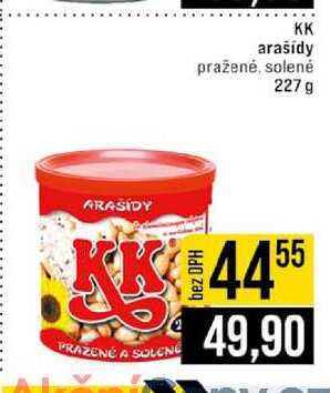 KK arašídy praženė, solené 227 g 
