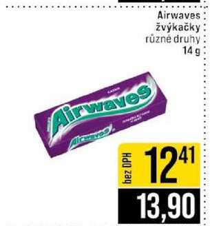 Airwaves žvýkačky různé druhy 14 g 