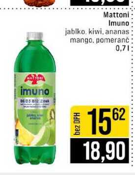Mattoni Imuno jablko, kiwi, ananas mango, pomeranč 0,7l