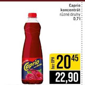 Caprio koncentrát různé druhy 0,7l