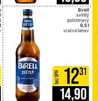 Birell světlý polotmavý 0,5l
