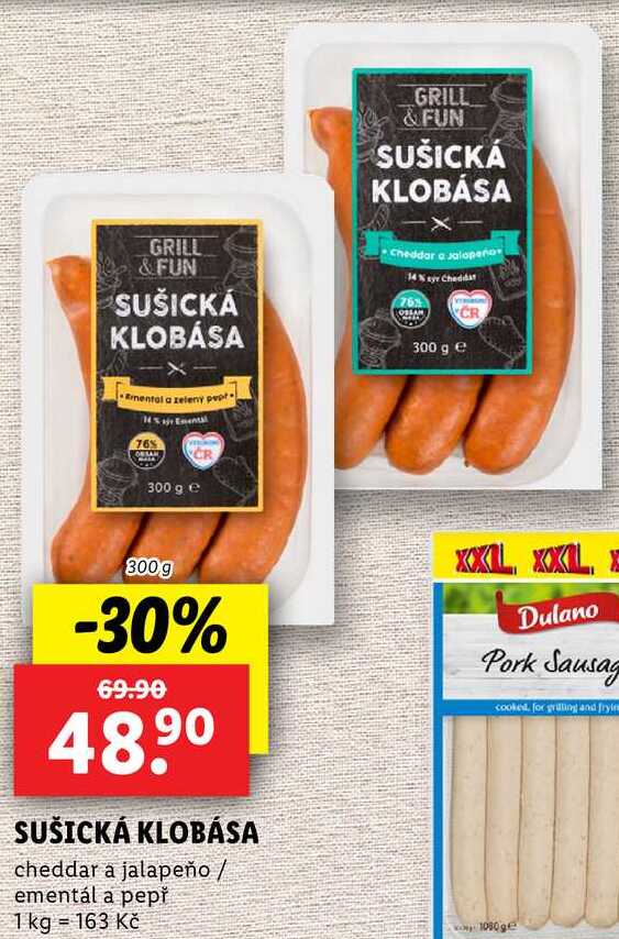 SUŠICKÁ KLOBÁSA, 300 g