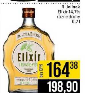 R. Jelínek Elixir 14,7% různé druhy 0,7l